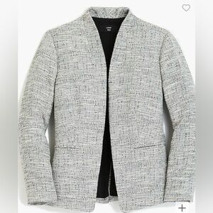 JCrew Going-out blazer in black-and-white tweed